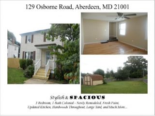 Foreclosed Home - 129 OSBORNE RD, 21001