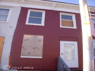 Foreclosed Home - 1603 COLE ST, 21223